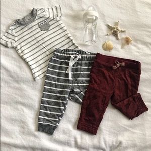 For 3-6mos baby, BUNDLE (top and 2pants)